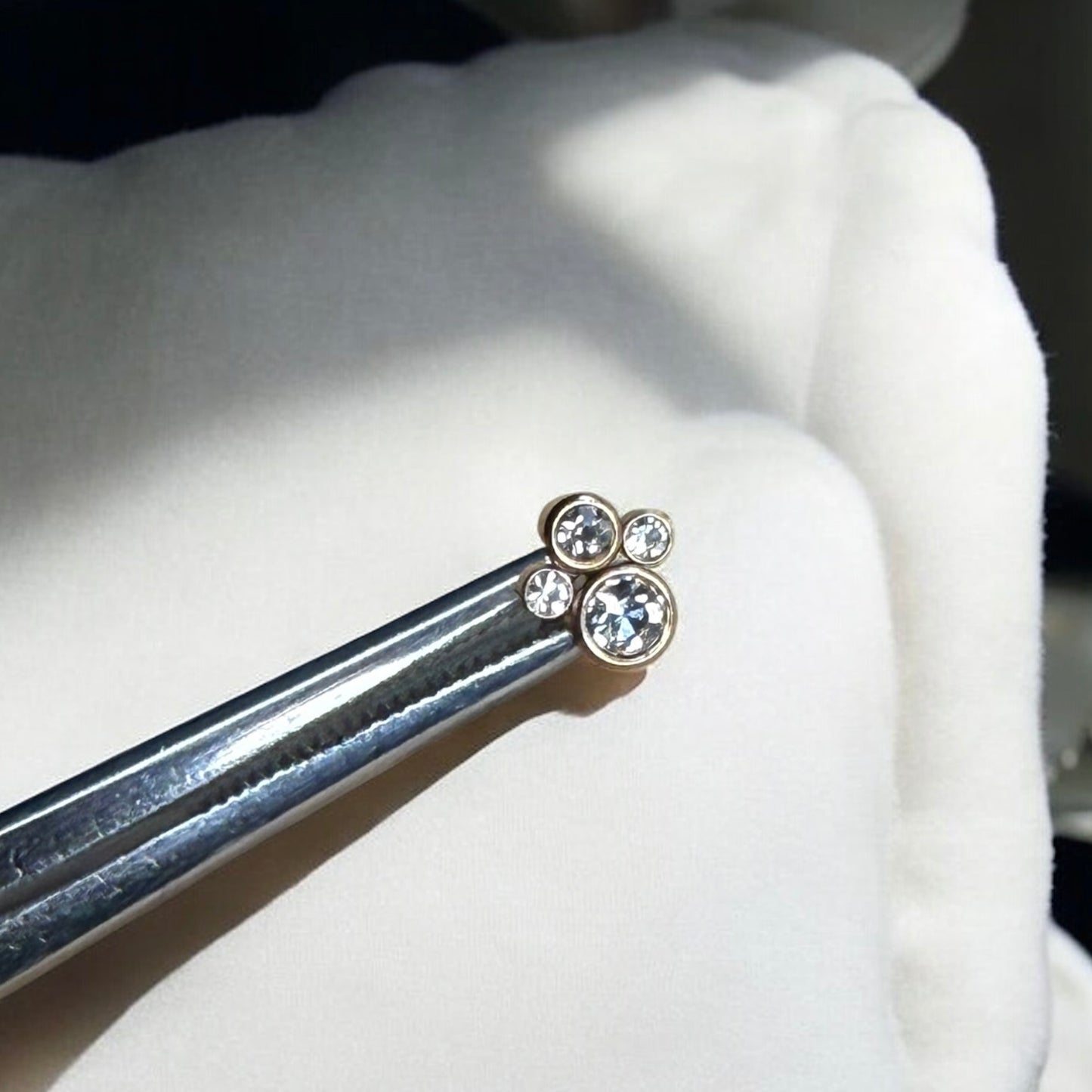 Lani ornamental labret in rose gold 316L