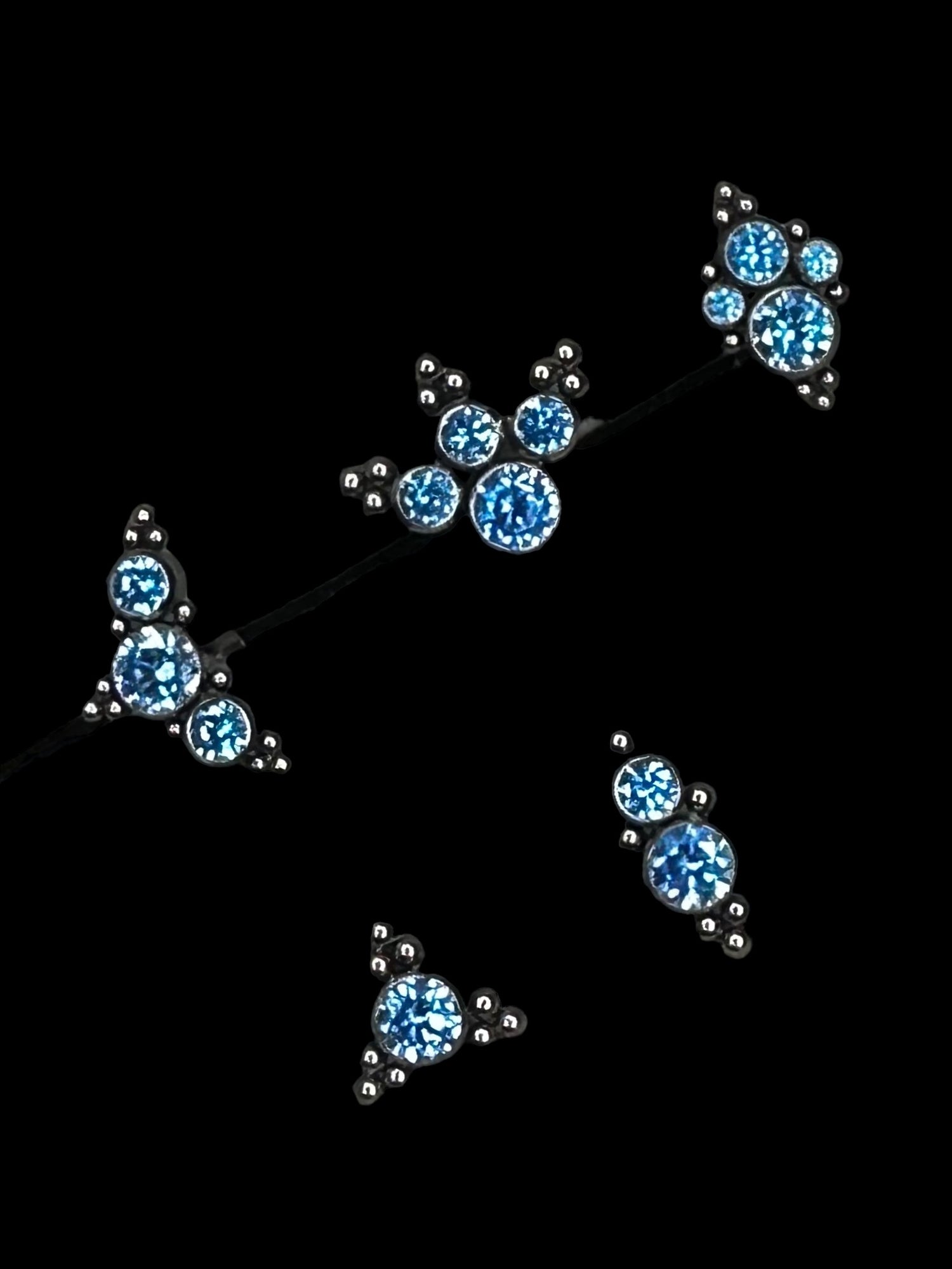 Blue zircon ornate collection
