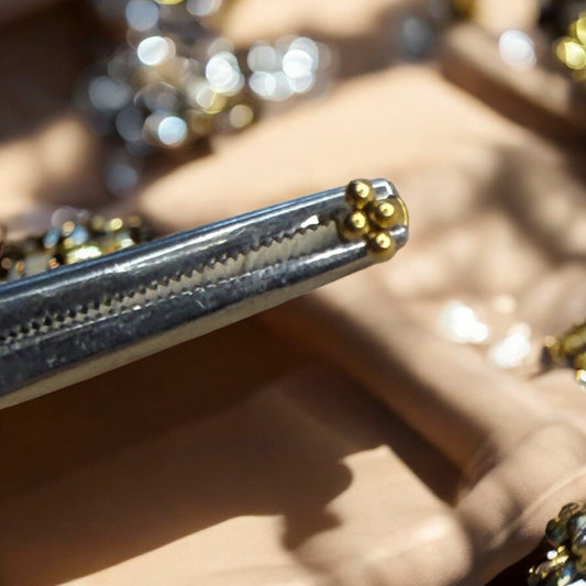 Raye Beaded minimalistic labret piercing