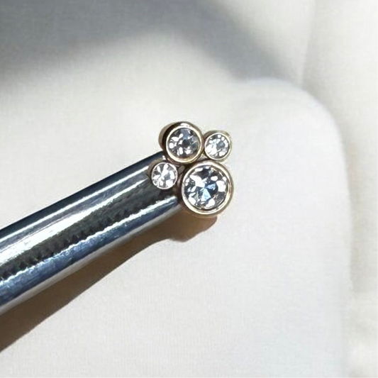 Lani ornamental labret in rose gold 316L